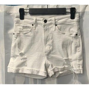 Abercrombie & Fitch Women's Size 0 W25 White Summer High Rise Jean Shorts